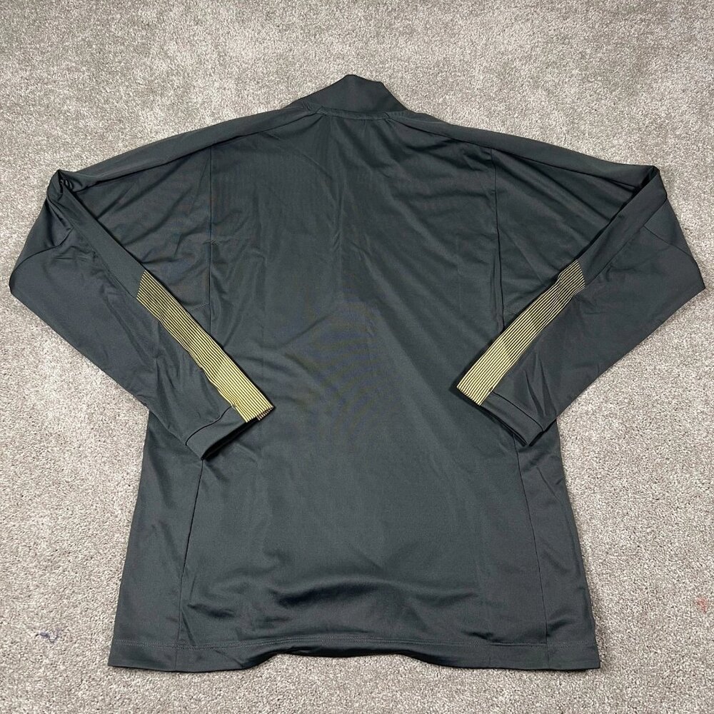 Adidas Womens Small Gray Las Vegas Golden Knights NHL Primeblue 1/4 Zip Knit NWT - Picture 2 of 7